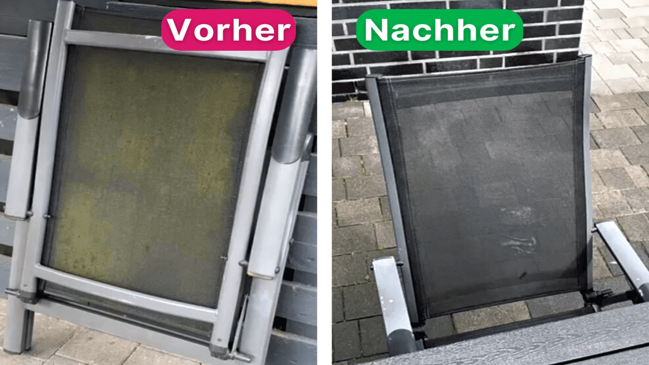 Die Geheimwaffe für saubere Outdoor Möbel!