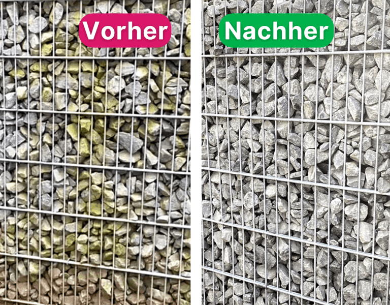 Gib Grünbelägen auf deinen Außenwänden keine Chance - das Grünbelagmonster weiß, wie es geht!